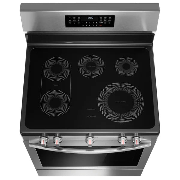 Frigidaire Gallery 30 in 5.3 cu ft. Stainless Steel Electric 5-Burner Range with Total Convection X9