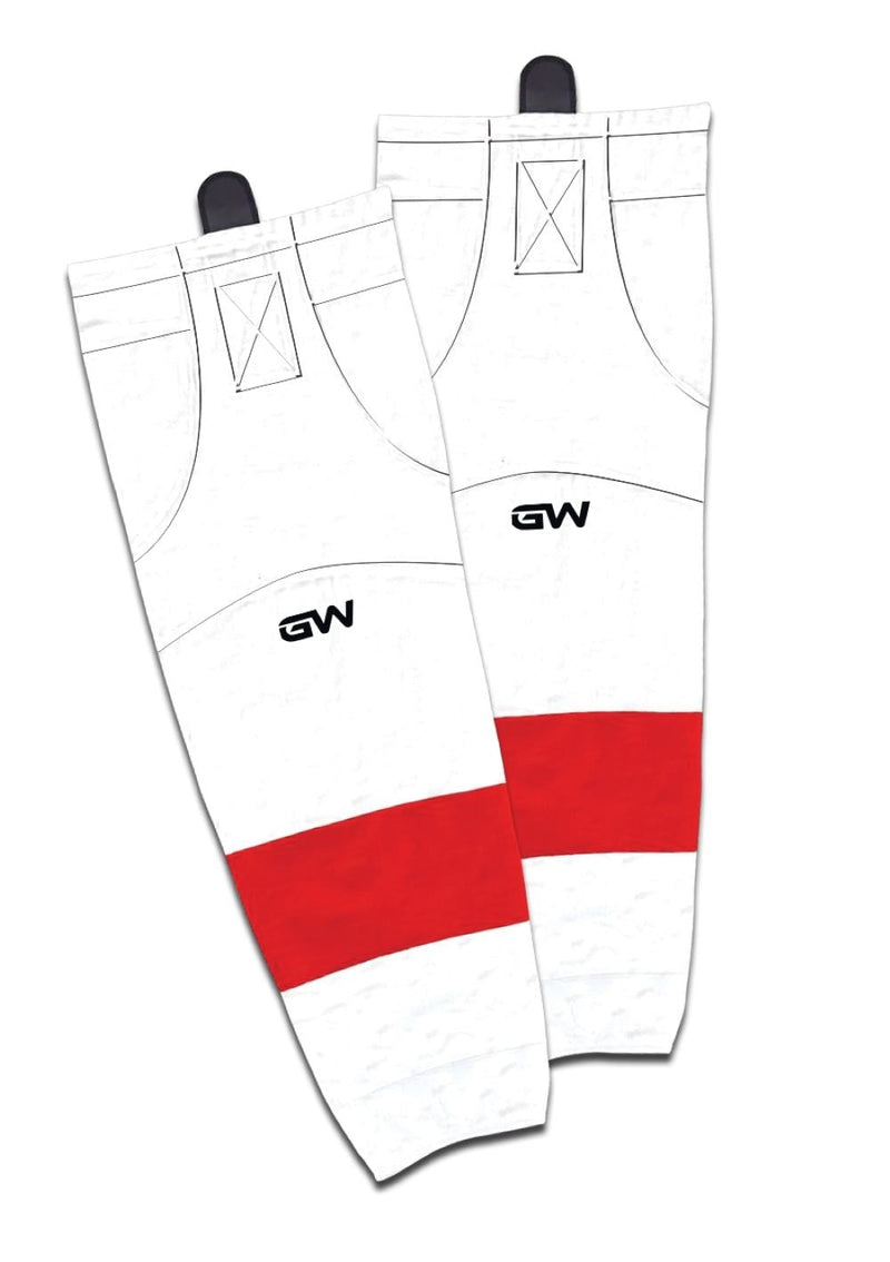 Gamewear 8500 Pro Team Performance Hockey Socks, Detroit Red Wings Away Colours, Assorted Sizes D5