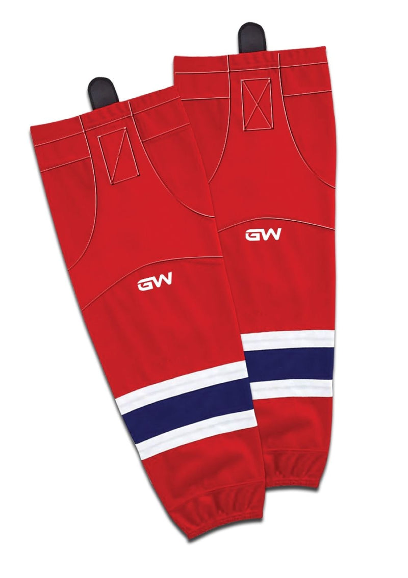 Gamewear 8500 Pro Team Performance Hockey Socks, Montreal Canadiens Home Colours, Assorted Sizes J5