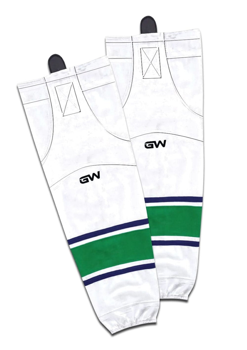 Gamewear 8500 Pro Team Performance Hockey Socks, Vancouver Canucks Away Colours, Assorted Sizes R9