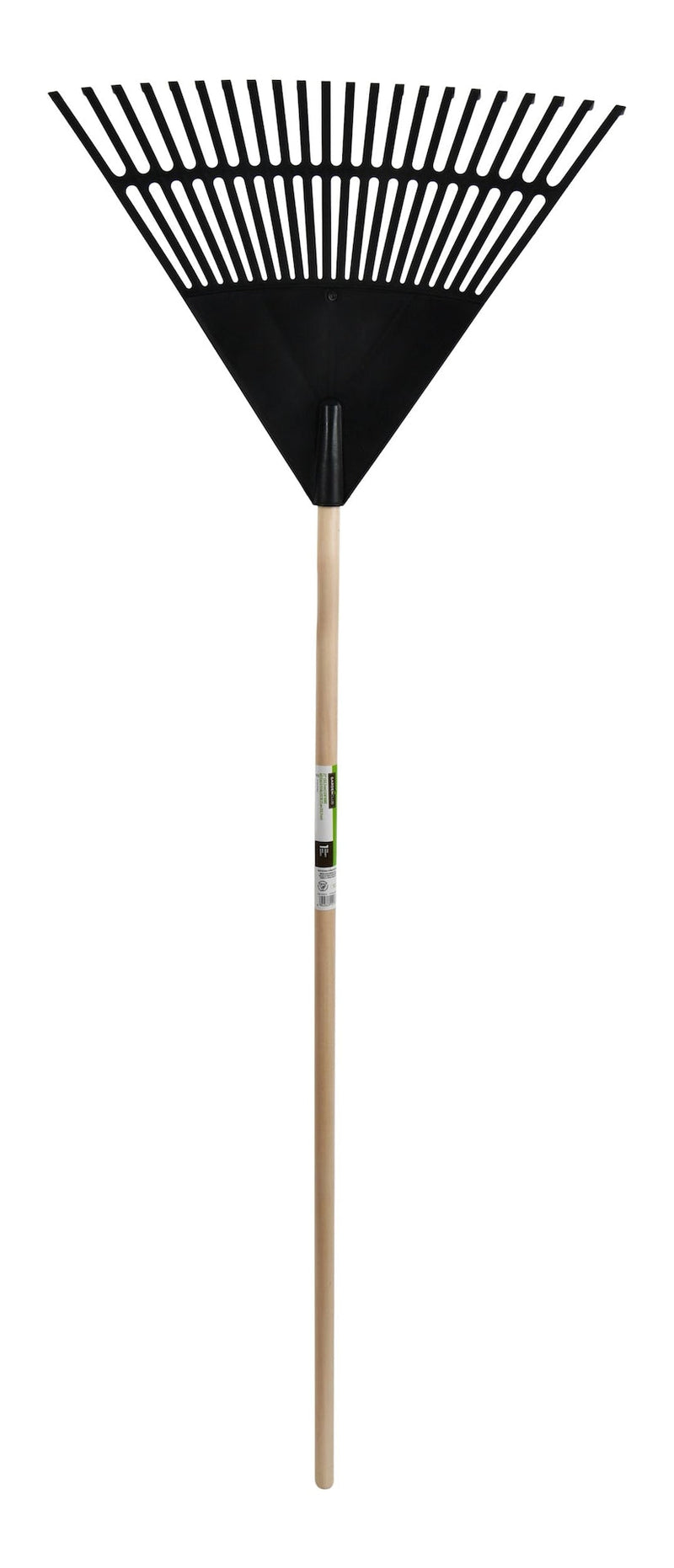 Garden Club 22-in Wide Poly 22-Tine Leaf Rake, 59-in Hardwood Shaft B7