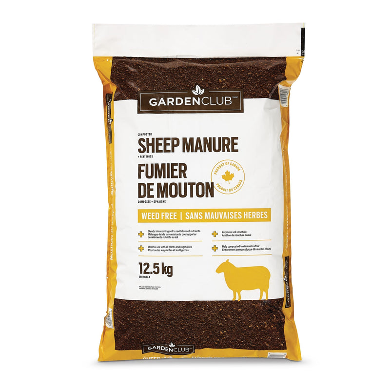 Garden Club Sheep Manure, 12.5-kg A5