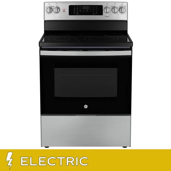 GE 30 in. 5.0 cu. ft. Electric Convection Range with No-Preheat Air Fry I1