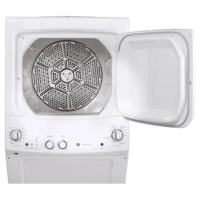 GE White 27 in. 4.4 cu. ft. Washer and 5.9 cu. ft. Dryer Laundry Centre D5