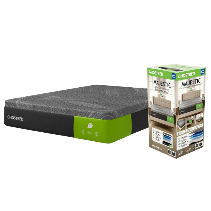 GhostBed Majestic 35.6 cm (14 in.) Mattress with Cooling Gel Memory Foam J0