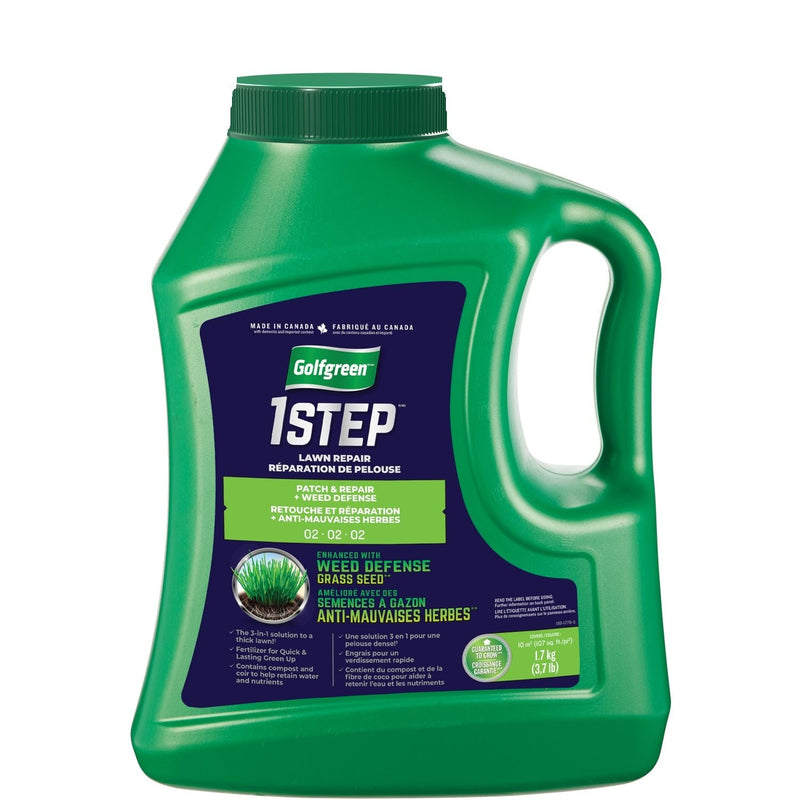 Golfgreen 1-Step Patch & Repair + Weed Defense 02-02-02 Grass Seed, 1.7-kg C8