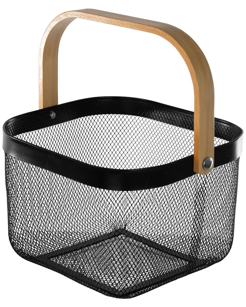 Gracious Living Wired Basket, Black J4