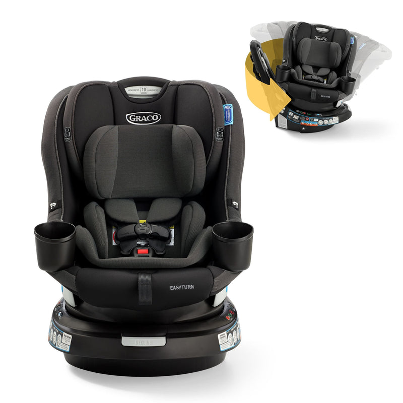 Graco EasyTurn 360 Rotating 2-in-1 Convertible Car Seat, Rear and Forward Facing, Cyran P5