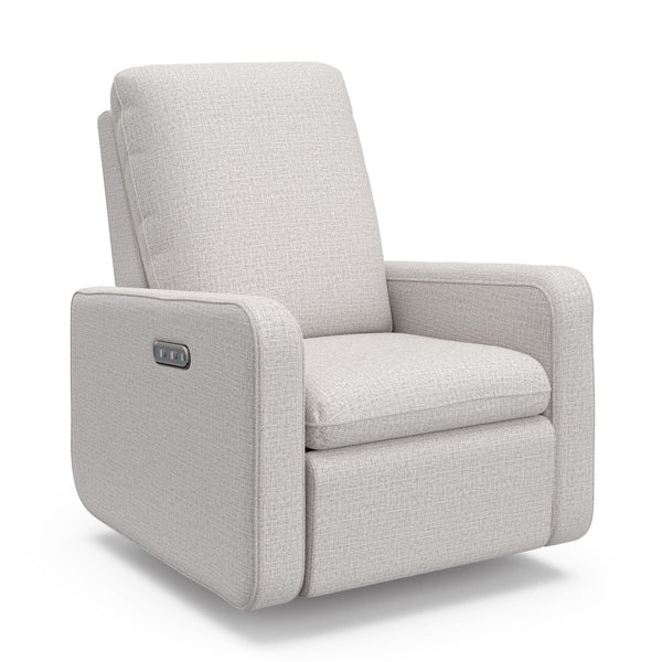 Graco Teddi 1-USB-A/1-USB-C Steel Basketweave Power Recliner & Swivel Glider C5