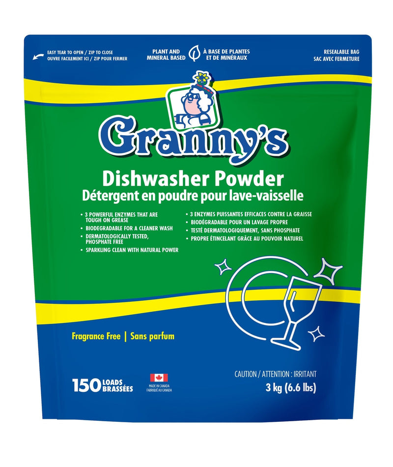 Granny's Dishwasher Powder, Fresh Citrus, 80-Loads, 3-kg M1