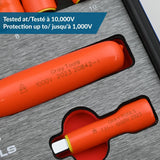Gray Tools 1/2-in Drive Socket Extension, 1000V Insulated, 10-in