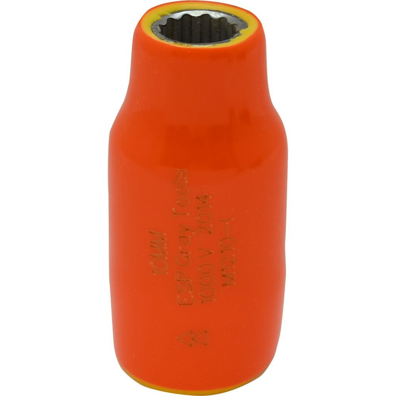 Gray Tools 1/2-in Drive Standard Length Socket, Assorted Sizes, Metric, 12 Point, 1000V Insulated H8