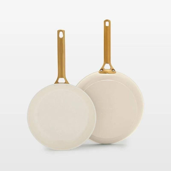 GreenPan Luxe 2pc Ceramic Frypan set - cream Z8