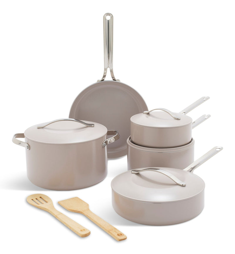 GreenPan Nova Cloud White Cookware Set, 11-pc S6