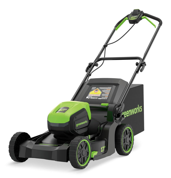 Greenworks 60V 17-in Push Lawn Mower with 4.0 Ah Battery & 3A Charger M1