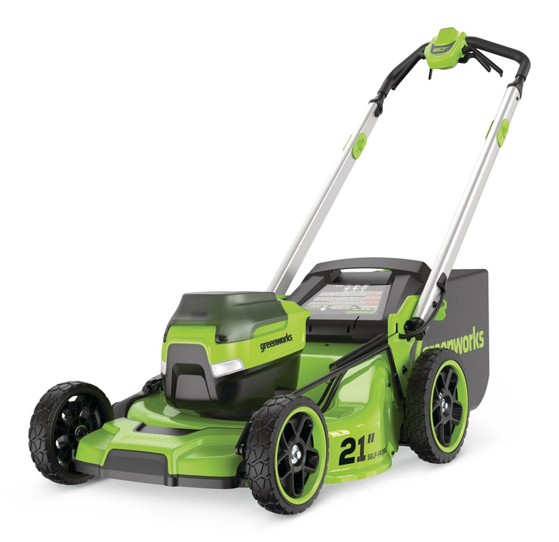 Greenworks 60V 21-in Self-Propelled Lawn Mower with 5.0 Ah Battery & 3A Charger U7