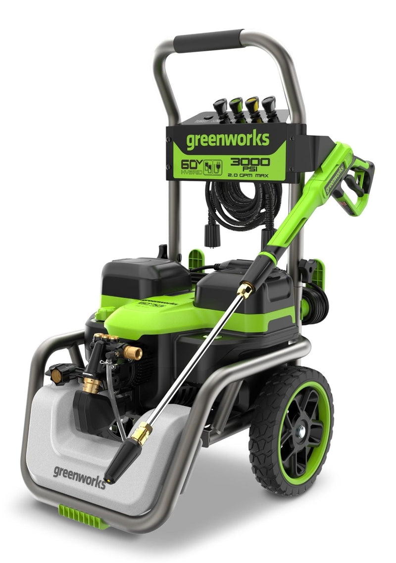 Greenworks 60V 3000PSI 2.0GPM Hybrid AC/DC Pressure Washer, Tool Only T4