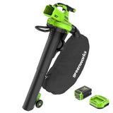 Greenworks 60V 520 CFM/240 MPH Blower Vacuum with 4Ah Battery