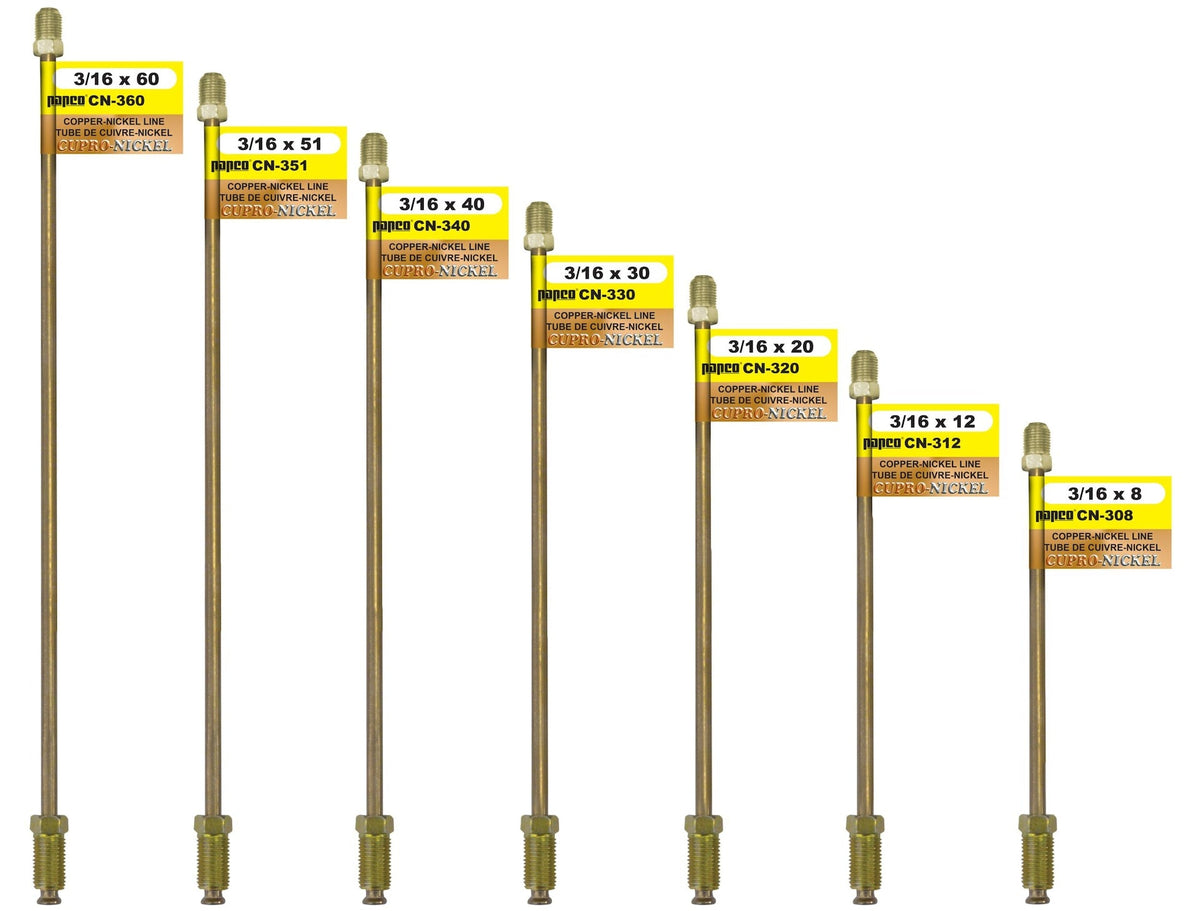 H. Paulin CN308 Copper Nickel Brake Line, Standard, 8 x 3/16-in Please make sure this part fits your need