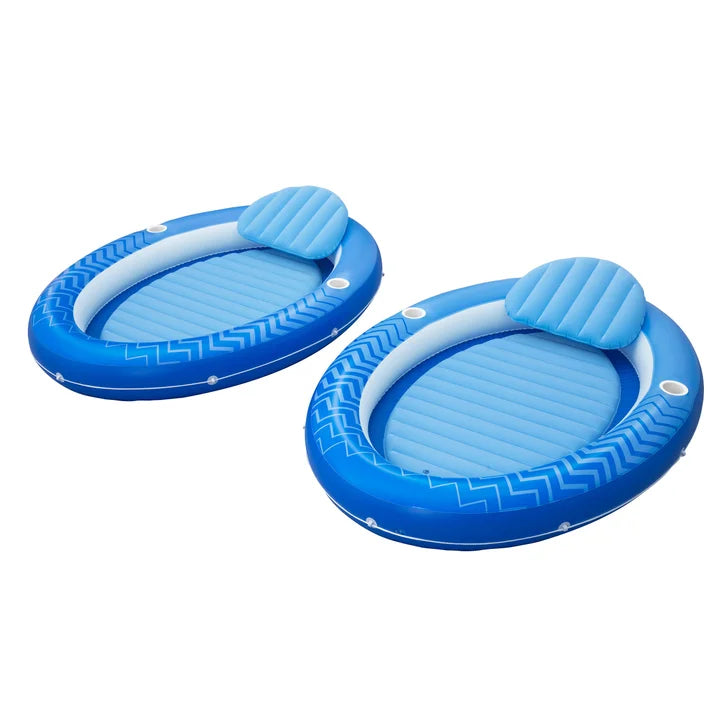 H20GO! Comfort Plush Cover Lounge Float, 2 pack L8