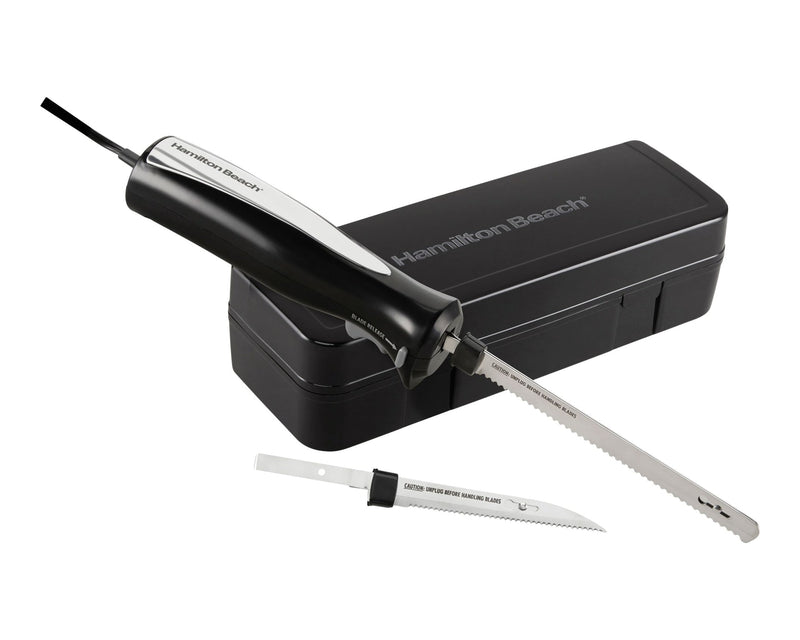 Hamilton Beach Carve 'n Set Electric Knife Set, Black H9