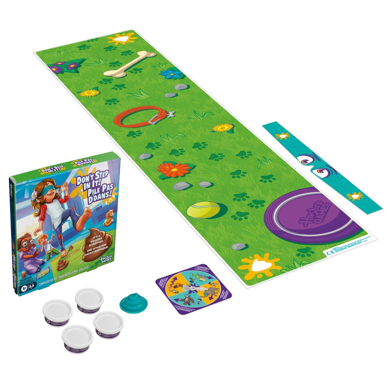Hasbro Games Don't Step In It Blindfolded Poop Dodging Game for Ages 4+ L5