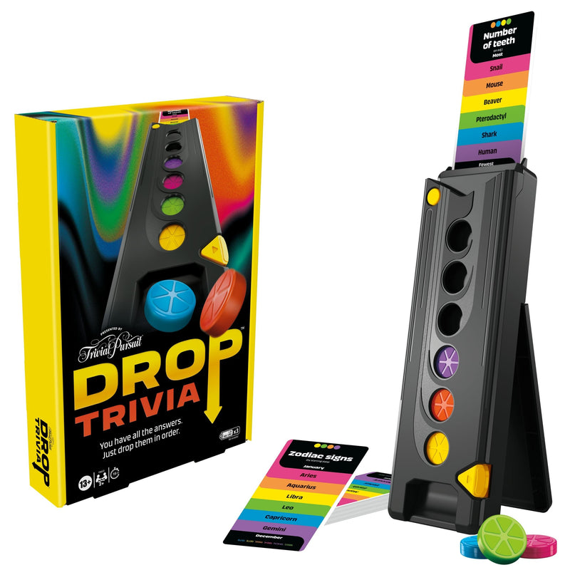 Hasbro Games Drop Trivia Electronic Party Game with Voice & Sounds, Ages 13+ K9