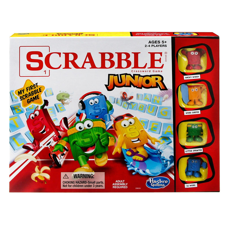 Hasbro Games Scrabble Junior 2-4 Player Board Game, English/French, Ages 5+ D6