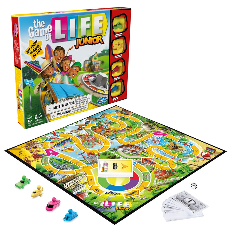 Hasbro Games The Game Of Life Junior 2-4 Player Board Game, English/French, Ages 5+ B3