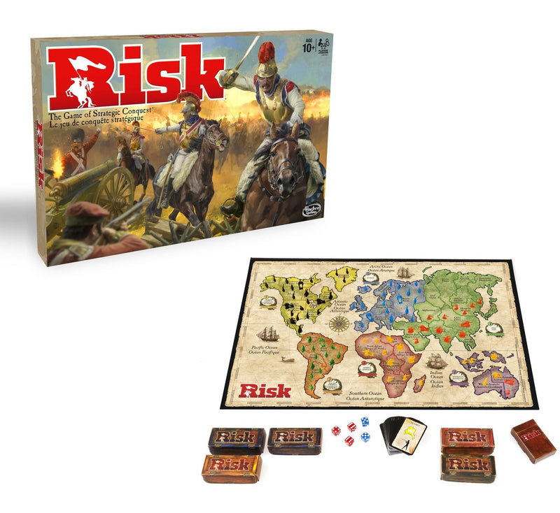 Hasbro Risk Strategy Board Game, Includes 12 Secret Missions, Ages 10+ J3