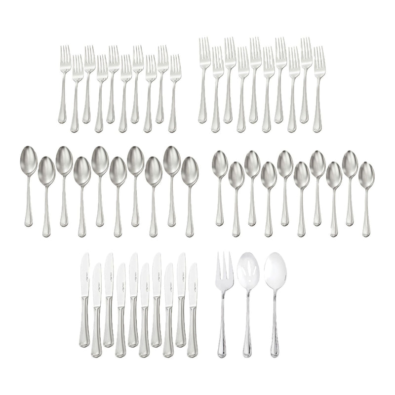 Henckels Metrona Flatware Set, Serves 10, 53-pc, Dishwasher Safe N6