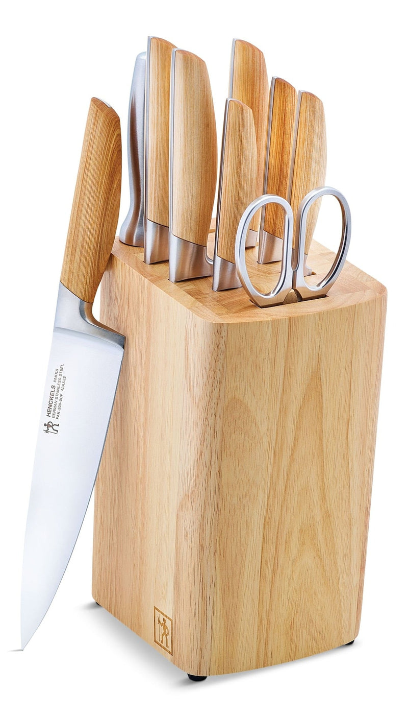 Henckels Pakka Knife Block Set with Wood Handle, 10-pc S8