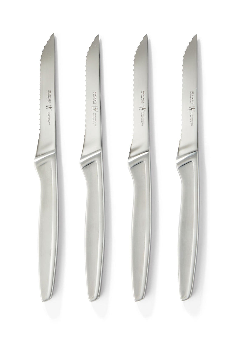 HENCKELS Stainless Steel Steak Knife Set, Dishwasher Safe, 4-pc D1