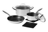 Heritage The Rock Hybrid Clad Ceramic Cookset, 7-pc