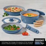Heritage The Rock O Natural Kitchen Set with Detachable Handles, 6-pc