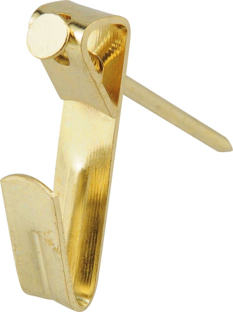 Hillman Conventional Picture Hanger, For DrywAll and Paster WAll, 100-lb Capacity, Brass Plated T6