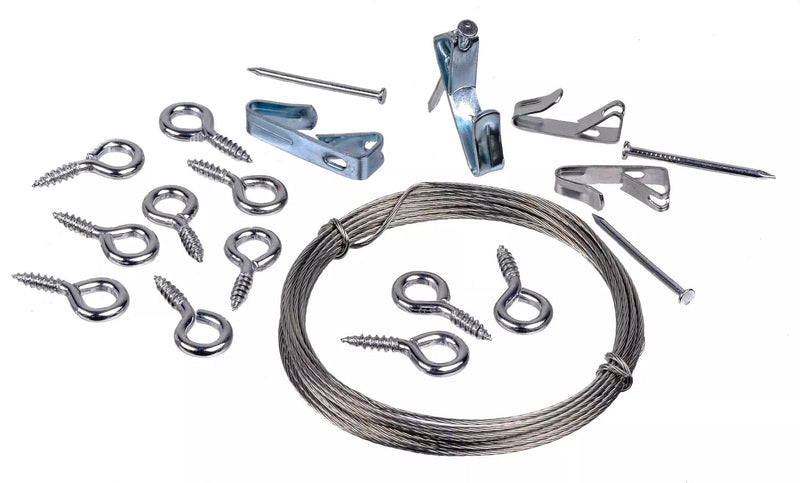 Hillman Hanging Kit, Reusable, 30-lb Capacity D3