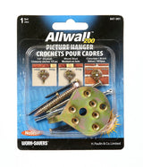 Hillman No Stud All WAll Picture Hanger, With Fasteners, 200-lb Capacity, Gold