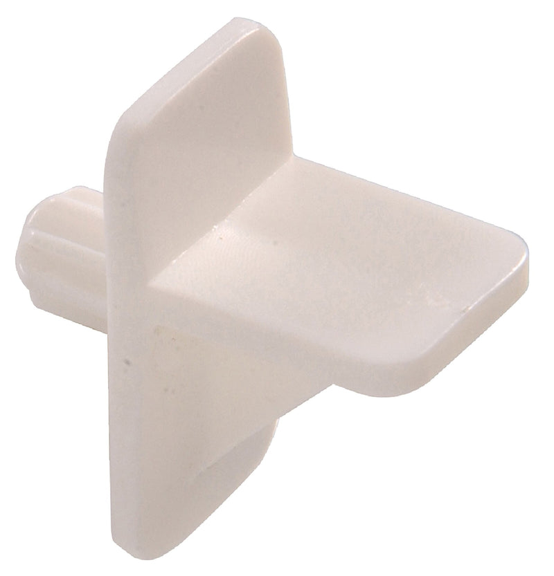 Hillman Plastic Square Shelf Pin, Easy to InstAll, 1/4-in, White A3
