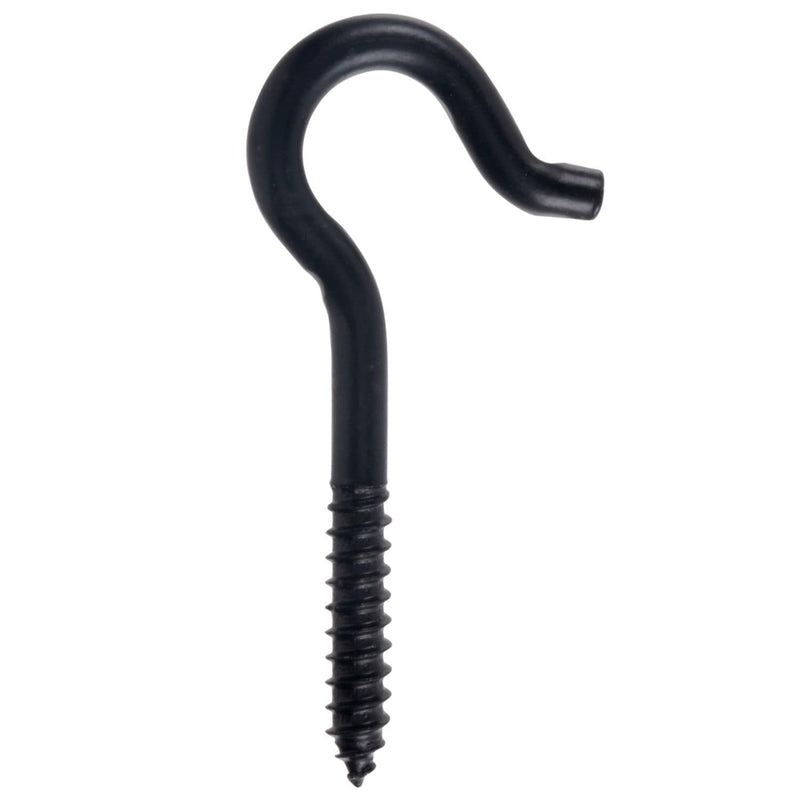 Hillman Screw Hook, 3/8 x 4-7/8-in, Black N2