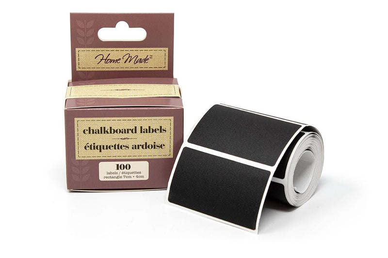 Home Made Chalkboard Sticker Labels for Storage Containers and Mason Jars, 100-pk Y7