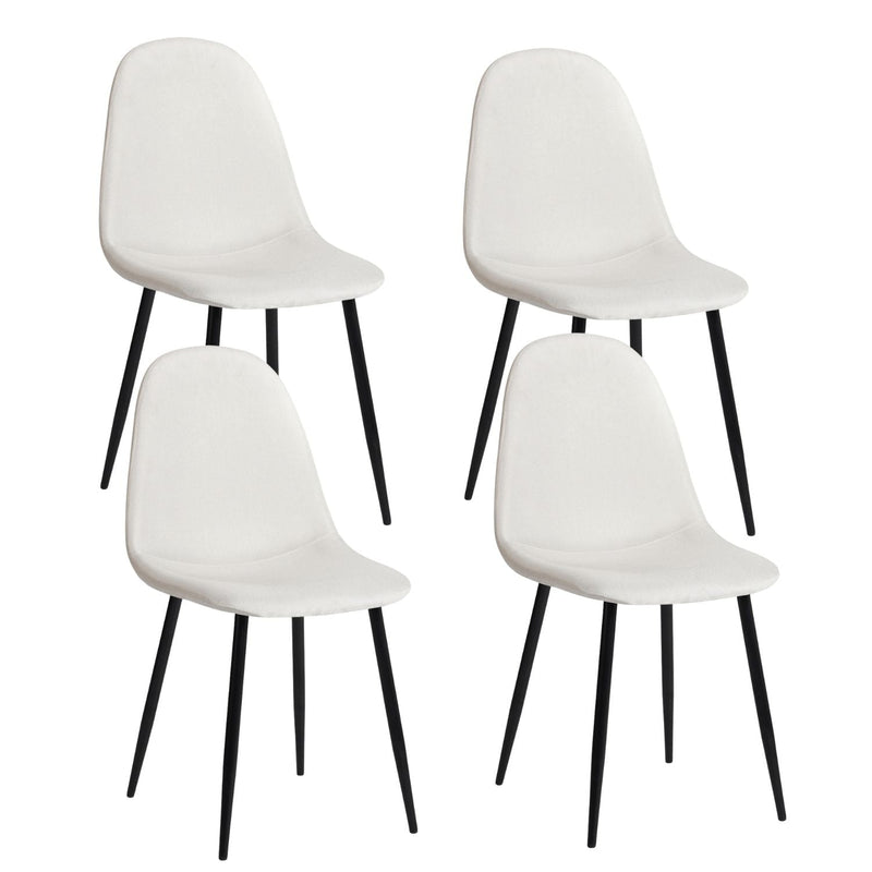 Homycasa Modern Dining Chairs, Beige, 4-pk T7