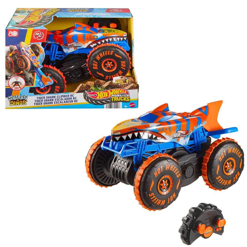 Hot Wheels Monster Tricls R/C Tiger Shark Climber for Ages 5+ N3