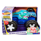 Hot Wheels Monster Truck Remote Controlled 1:15 Scale Mega Wrex Toy Vehicle with Sounds & Lights, Ages 5+