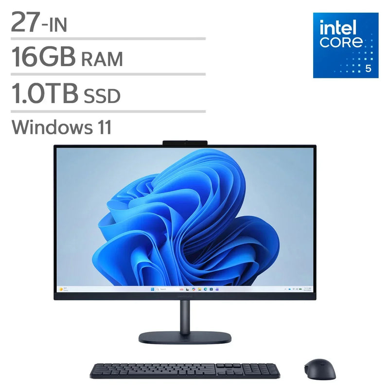 HP 27-in. All-in-One Desktop, Intel Core 5 120U - 16GB RAM, 1TB SSD S9