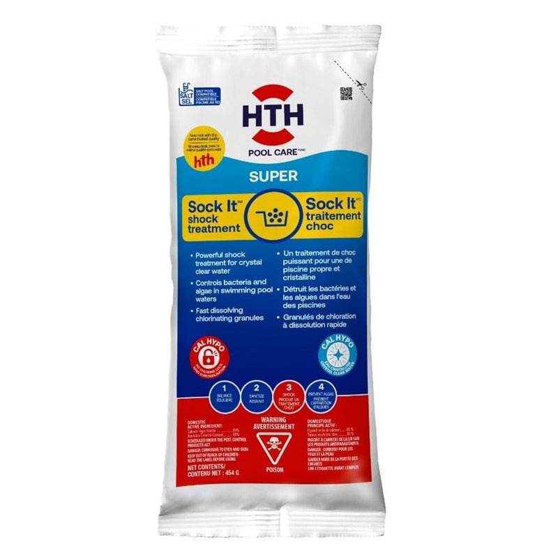 HTH Sock It, Pool Shock Treatment, Controls Bacteria & Algae in Swimming Pool T1