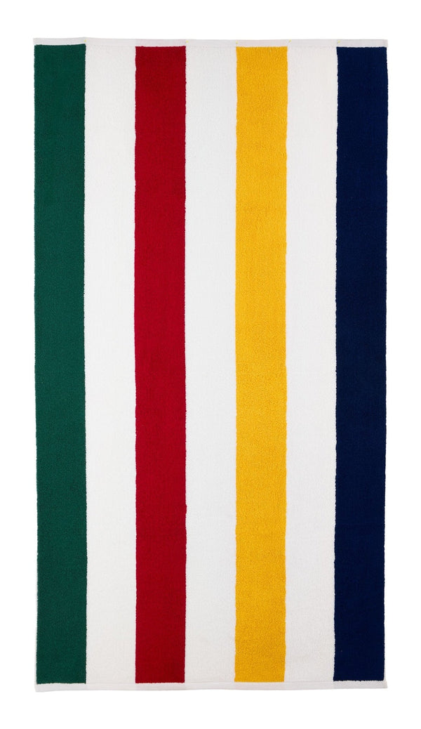Hudson’s Bay Stripes Beach Towel, Cabana Vertical, Multi-Coloured, 70-in x 40-in F8