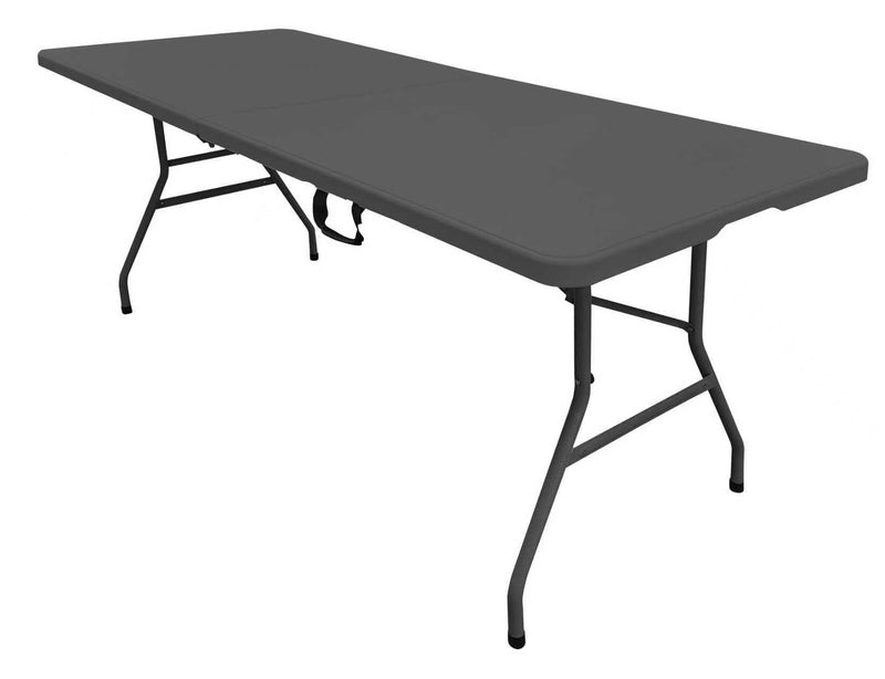 Iceberg 6' Folding Table, Black/Grey F0