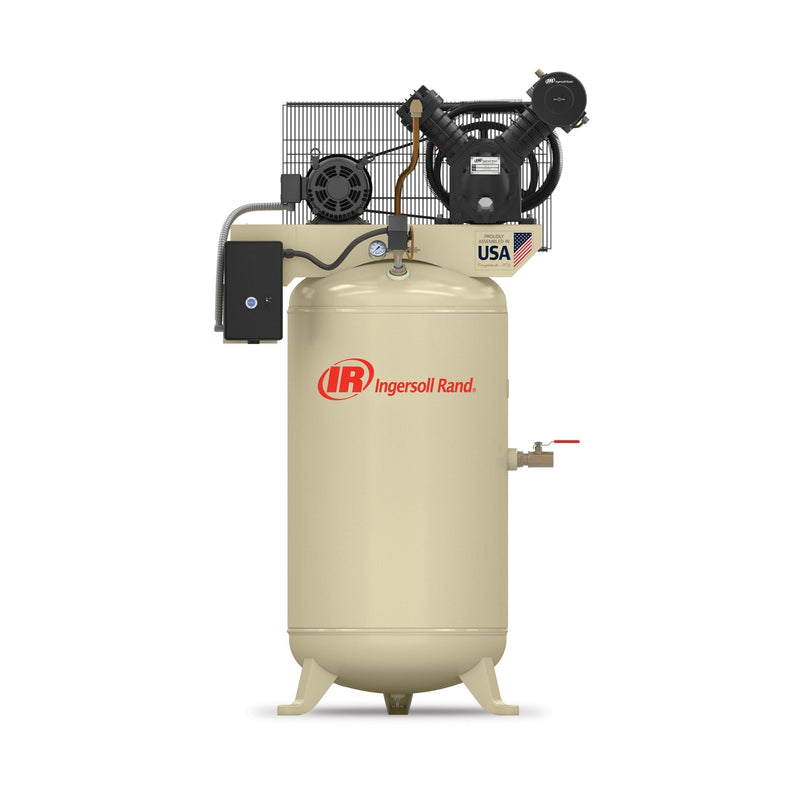 Ingersoll Rand 80-Gallon Vertical Air Compressor, 175 PSI, 7.5 HP X2