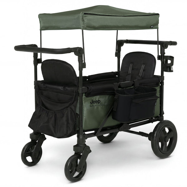 Jeep Deluxe Wrangler Wagon by Delta Children, Olive Green S8